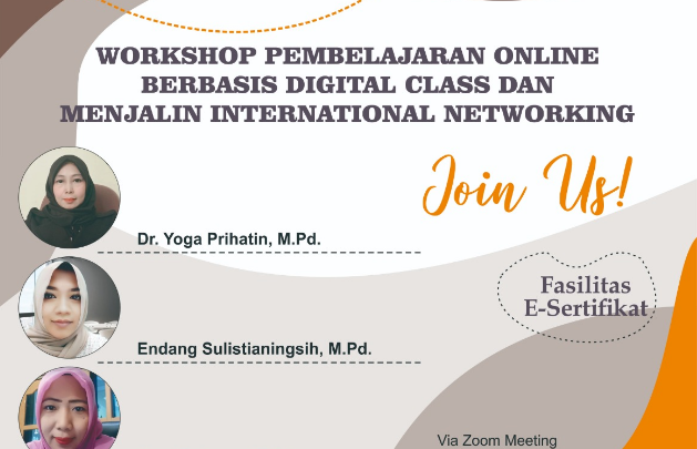 Workshop Pembelajaran Online Berbasis Digital Class dan Menjalin International Networking (Webinar Series1)
