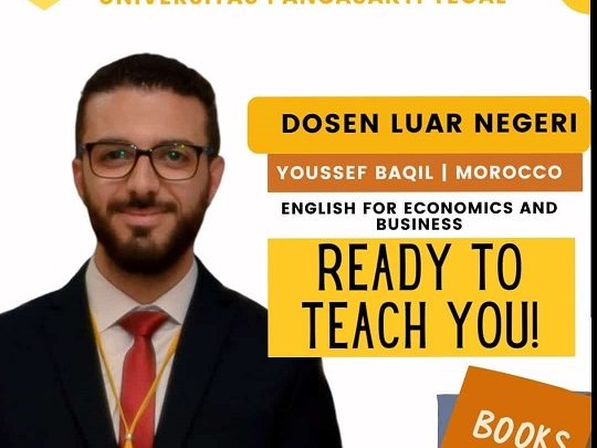 Dosen Luar Negeri Youssef Baqil (Morocco) English for Economics and Business Ready to Teach You!